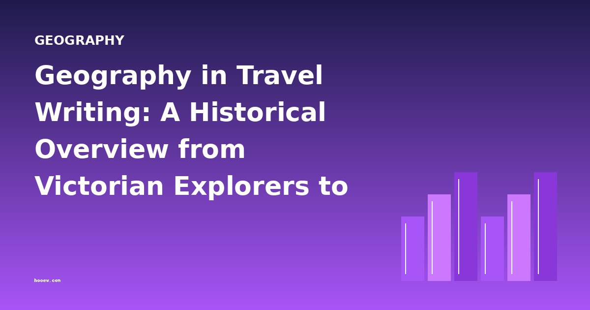 Geography in Travel Writing: A Historical Overview from Victorian Explorers to Early 20th-Century Journeys