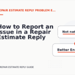 How to Report an Issue in a Repair Estimate Reply