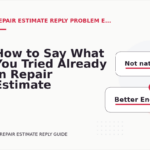 How to Say What You Tried Already in Repair Estimate Reply English