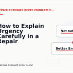 How to Explain Urgency Carefully in a Repair Estimate Reply