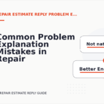 Common Problem Explanation Mistakes in Repair Estimate Reply English