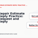 Repair Estimate Reply Practice: Request and Reply Examples