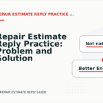 Repair Estimate Reply Practice: Problem and Solution Replies
