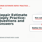 Repair Estimate Reply Practice: Questions and Answers